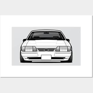 1993 Mustang 3rd gen BW Posters and Art